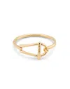 Unode50 Medium Sized Link And Inner Spring Metal Alloy Rigid Bracelet In Gold