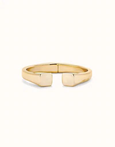 Unode50 Bangle Bracelet With Square Shape In Gold