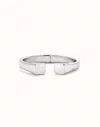 Unode50 Bangle Bracelet With Square Shape In Silver