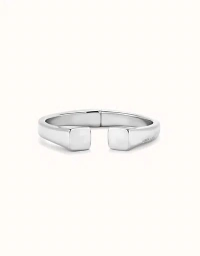 Unode50 Bangle Bracelet With Square Shape In Silver