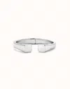Unode50 Bangle Bracelet With Square Shape In Silver