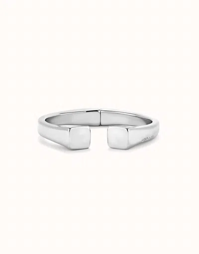 Unode50 Bangle Bracelet With Square Shape In Silver
