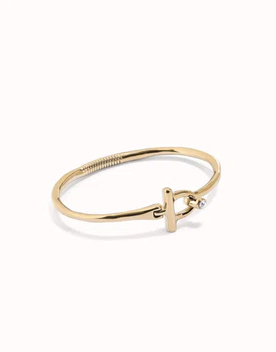 Unode50 Bangle Bracelet With White Topaz