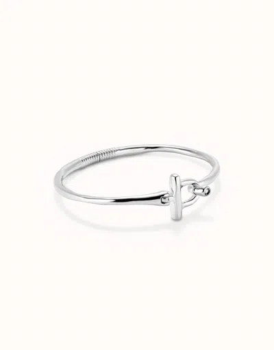 Unode50 Bangle Bracelet With White Topaz