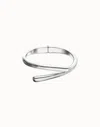 Unode50 Bangle With Intertwined Organic Shapes In Silver