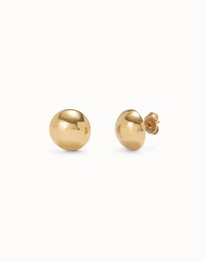 Unode50 Bead Shaped Stud Earrings In Gold