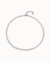 Unode50 Beaded Chain Necklace In Silver
