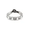 Unode50 Beveled Edge Crystal Bracelet In Silver
