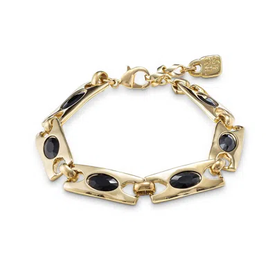 Unode50 Black Crystal Gold Bracelet