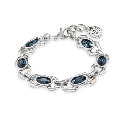 Unode50 Blue Crystal Chandelier Bracelet In Multi