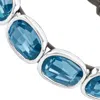 Unode50 Blue Crystal Double Strap Bracelet In Blue