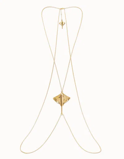 Unode50 Body Chain With Manta Ray In Gold