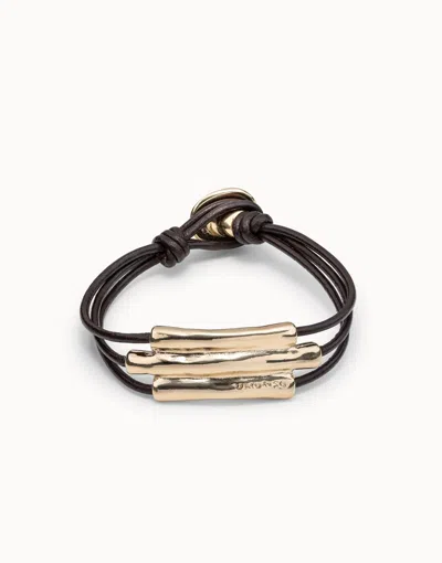 Unode50 Bracelet In Line In Gold