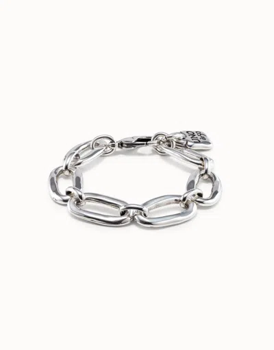 Unode50 Bracelet With Chunky Links In Silver