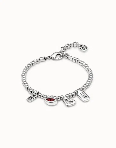 Unode50 Bracelet With Red Crystal