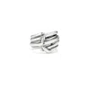 Unode50 Braided Ring In Metallic