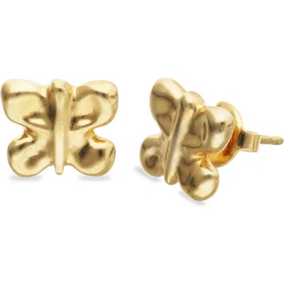 Unode50 Butterfly Earrings In Gold