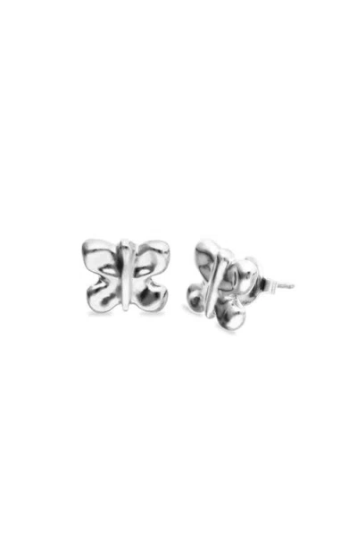 Unode50 Butterfly Earrings In Metallic