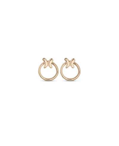 Unode50 Butterfly Swing Hoops In Gold