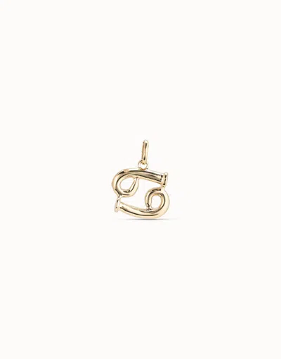 Unode50 Cancer Shaped Charm In Gold