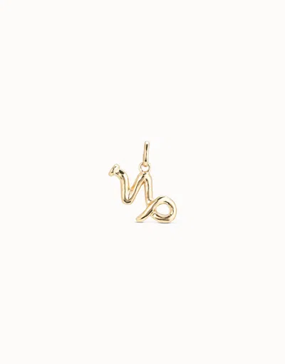 Unode50 Capricorn Shaped Charm In Gold