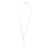 Unode50 Carré Link Crystal Necklace In Silver