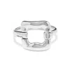 Unode50 Central Link Closure Bracelet In Silver