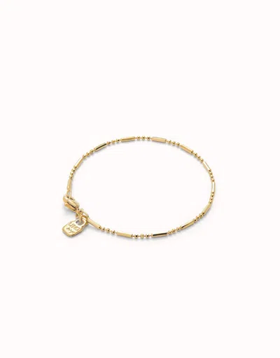 Unode50 Charm Chain Bracelet In Gold