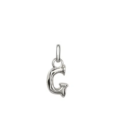 Unode50 Charm In The Shape Of G Letter In Silver