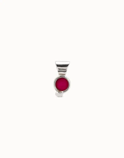 Unode50 Charm With Agate Stone In Red