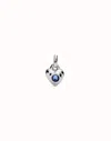 Unode50 Charm With Blue Crystal In Blue