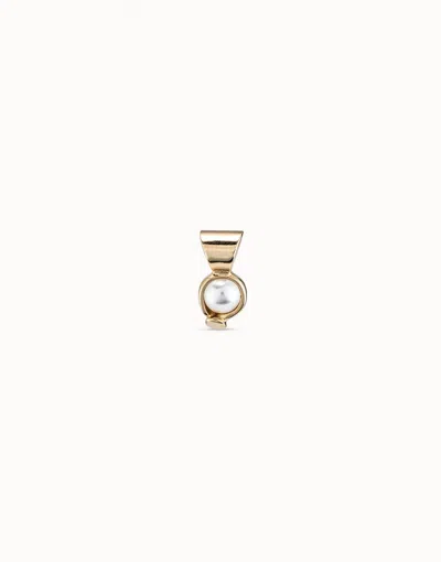Unode50 Charm With Pearl In White