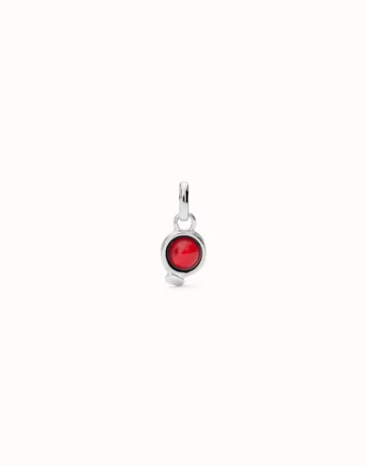 Unode50 Charm With Red Stone