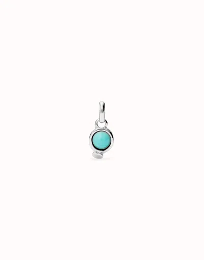 Unode50 Charm With Red Stone In Blue