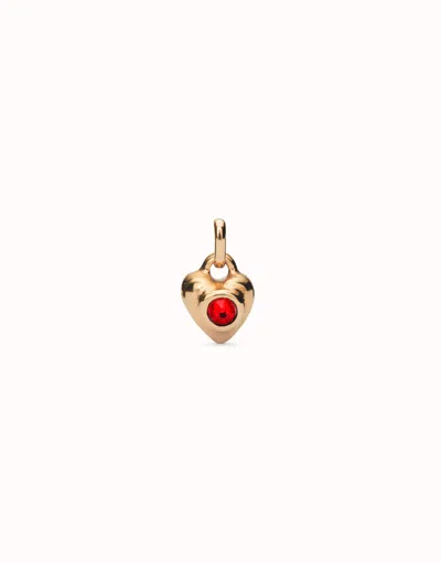 Unode50 Charm With Round Red Crystal