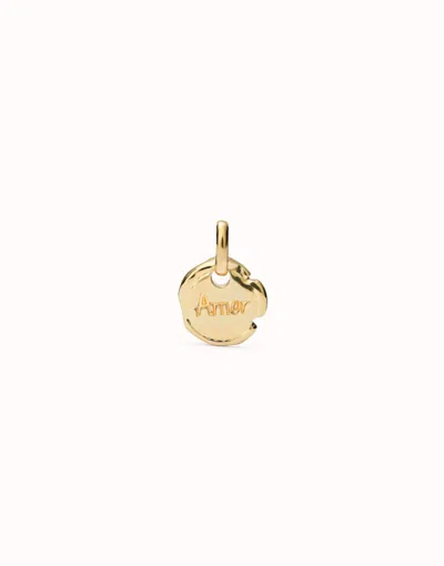 Unode50 Charm With The Word “love” In Gold