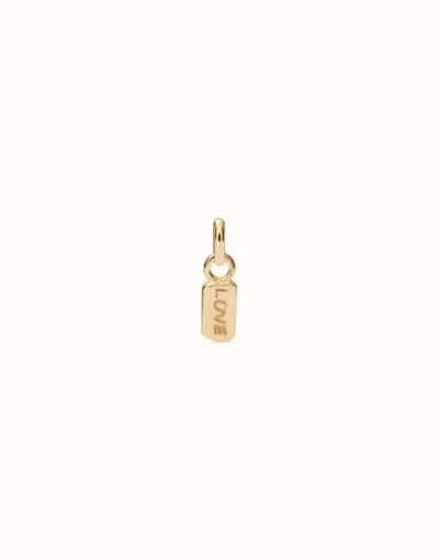 Unode50 Charm With The Word “love” In Gold