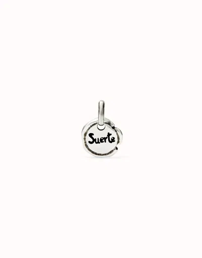 Unode50 Charm With The Word “luck” In Silver