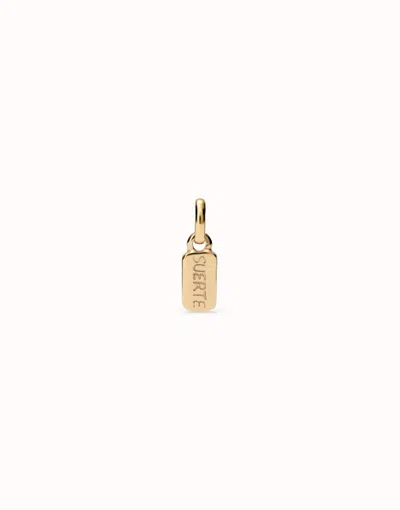 Unode50 Charm With The Word “lucky” In Silver