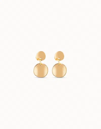 Unode50 Circle Drop Earrings In Silver