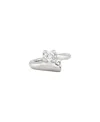 Unode50 Sterling Silver-plated Ring With White Cubic Zirconia In Multi