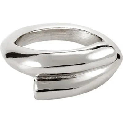 Unode50 Closed Tube Ring In Silver