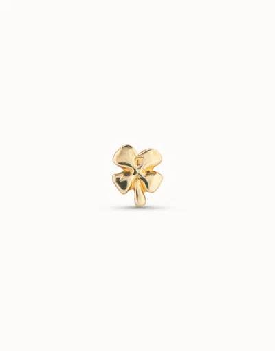 Unode50 Clover Single Stud Earring In Gold