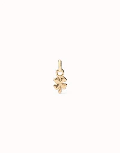 Unode50 Clover-shaped Charm In Gold