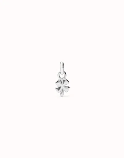 Unode50 Clover-shaped Charm In Silver