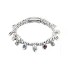 Unode50 Colorful Multi-charm Bracelet In Metallic