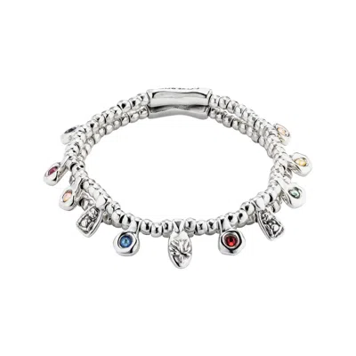 Unode50 Colorful Multi-charm Bracelet In Metallic