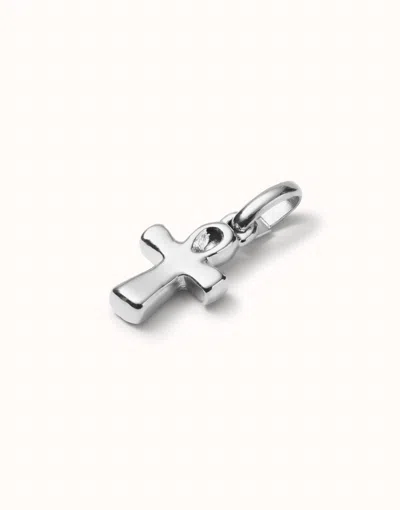 Unode50 Cross-shaped Charm In Silver