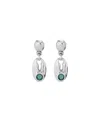 Unode50 Crystal Drop Earrings In Silver