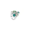 Unode50 Crystal Ring In Silver